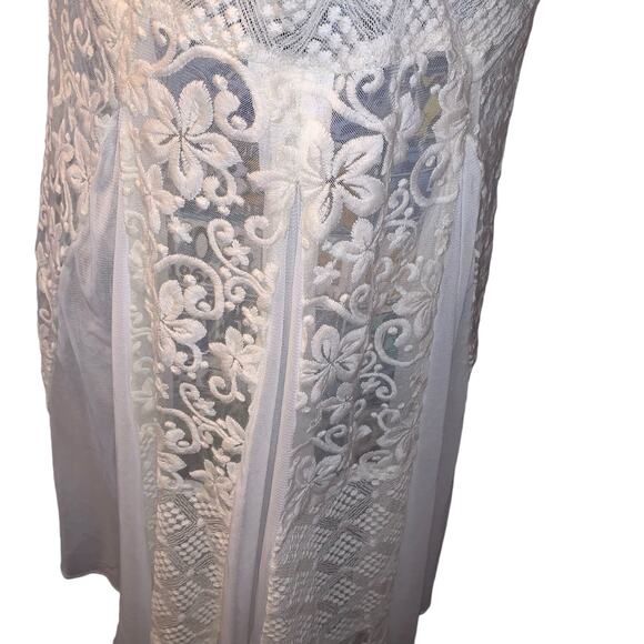 Forever 21 cream white nightgown sz L - Picture 4 of 7